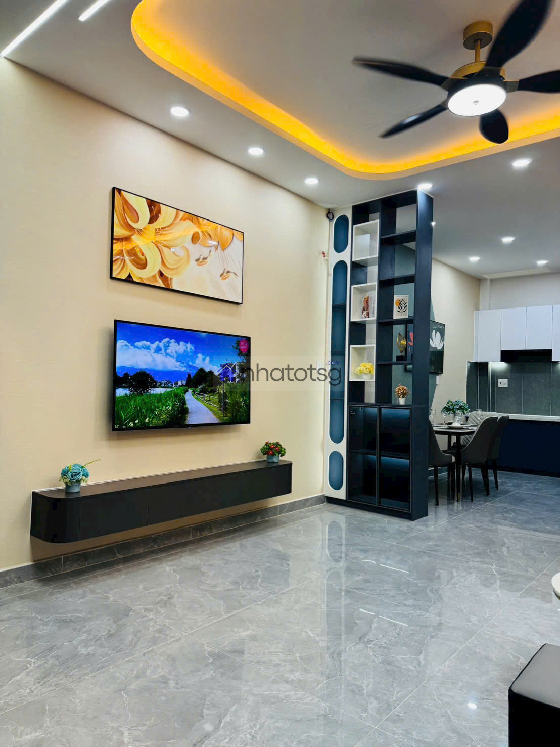 ĐS59 Gò Vấp tặng full nội thất. Gần chợ Thạch Đà.