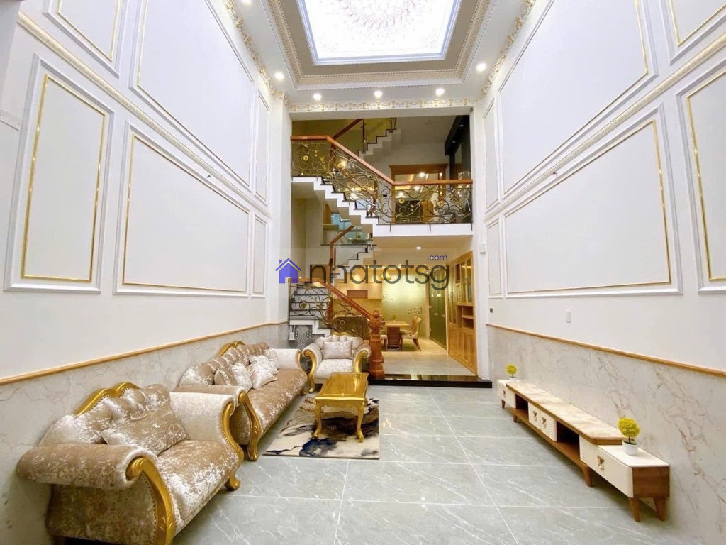 NHÀ ĐẸP FULL NỘI THẤT, HẺM XE TẢI THÔNG, Ô TÔ NGỦ TRONG NHÀ, 5 TẦNG, SỔ VUÔNG A4