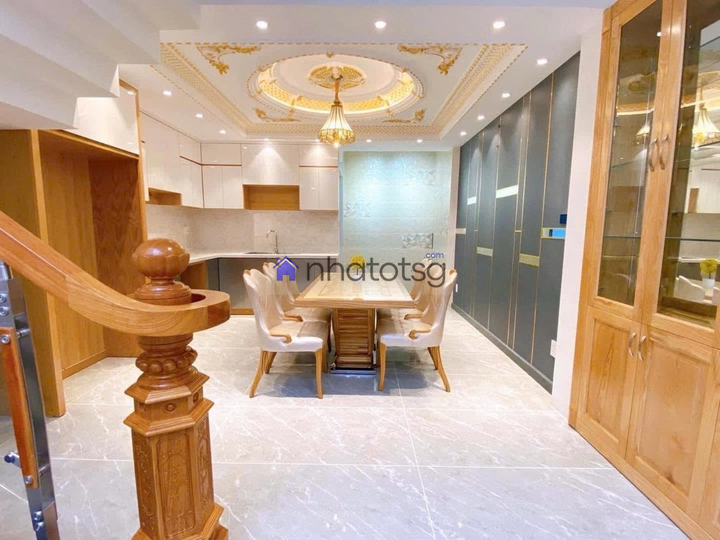 NHÀ ĐẸP FULL NỘI THẤT, HẺM XE TẢI THÔNG, Ô TÔ NGỦ TRONG NHÀ, 5 TẦNG, SỔ VUÔNG A4