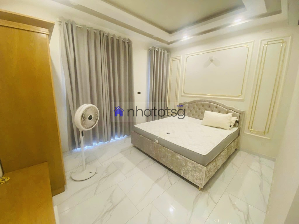 NHÀ ĐẸP FULL NỘI THẤT, HẺM XE TẢI THÔNG, Ô TÔ NGỦ TRONG NHÀ, 5 TẦNG, SỔ VUÔNG A4