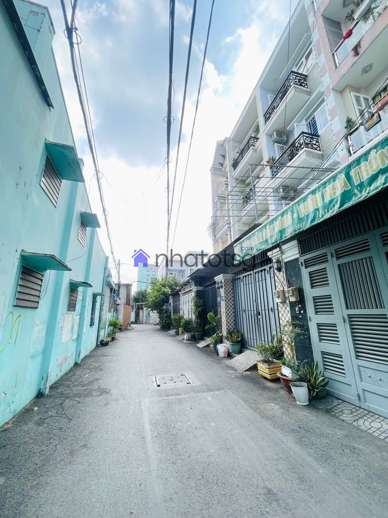 HẺM XE HƠI THÔNG - 1 CĂN RA MẶT TIỀN NGUYỄN VĂN KHỐI - 4 TẦNG SÂN THƯỢNG - FULL NỘI THẤT.