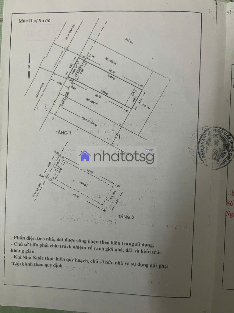 NHÀ VUÔNG, THÔNG SỐ ĐẸP, HẺM ĐẸP, THÔNG, SÁT MẶT TIỀN, GẦN ỦY BAN, GẦN CÔNG VIÊN LÀNG HOA.( ĐÃ BÁN)