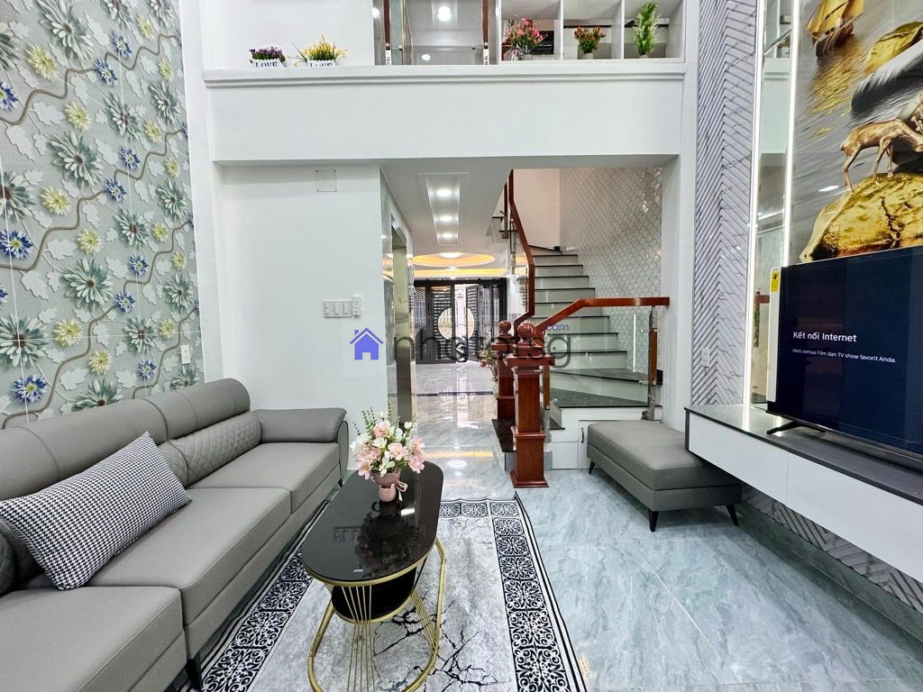 HẺM XE HƠI - 5 TẦNG BTCT + THANG MÁY - MỚI FULL NỘI THẤT - SÁT BÊN BỜ KÈ THAM LƯƠNG