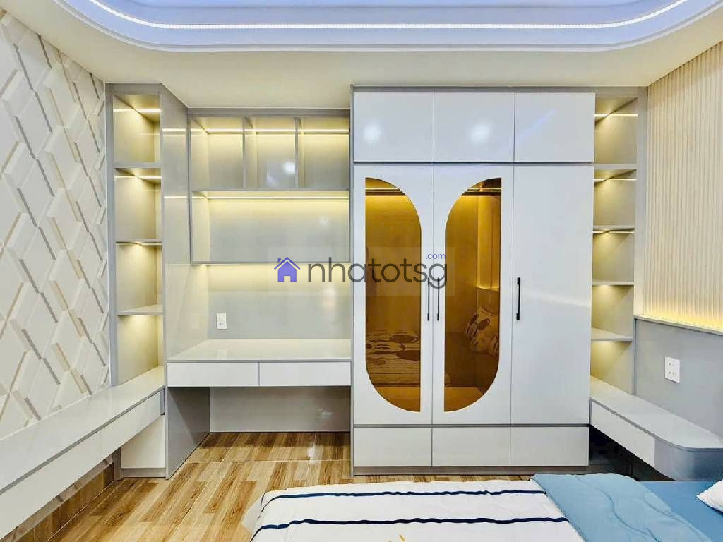 NGAY GẦN CHỢ PHẠM VĂN BẠCH, SIÊU THỊ CHỢ LỚN QUANG TRUNG, NHÀ MỚI XÂY , FULL NỘI THẤT.