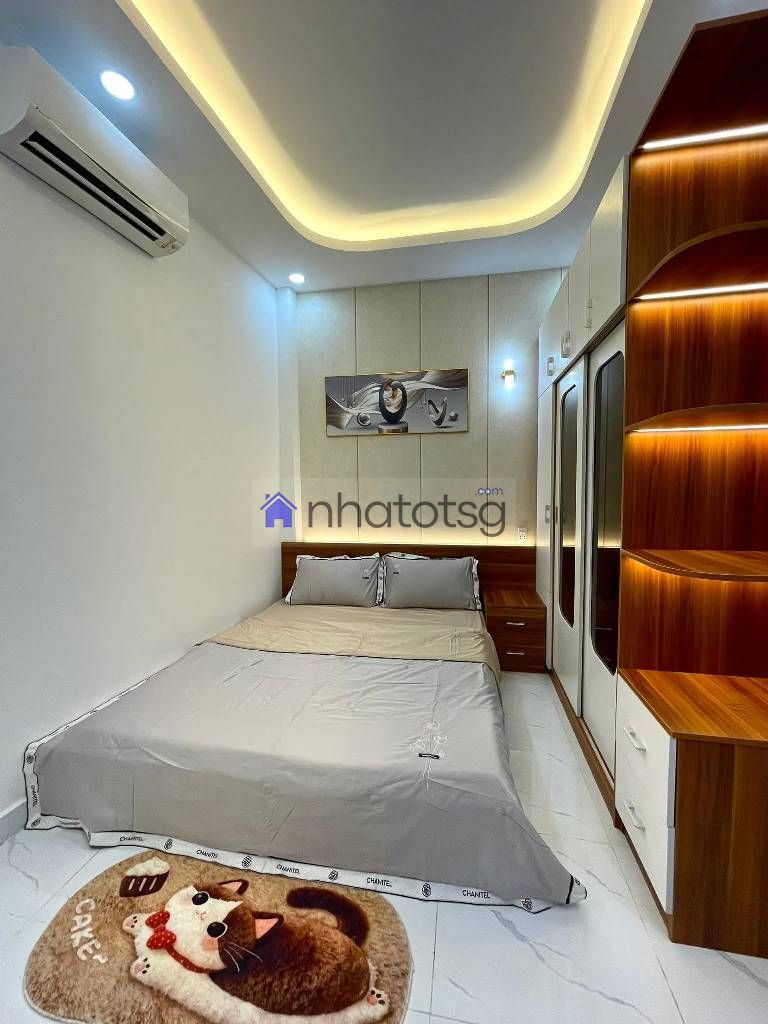 HẺM THOÁNG – TẶNG FULL NỘI THẤT – GẦN CV LÀNG HOA.