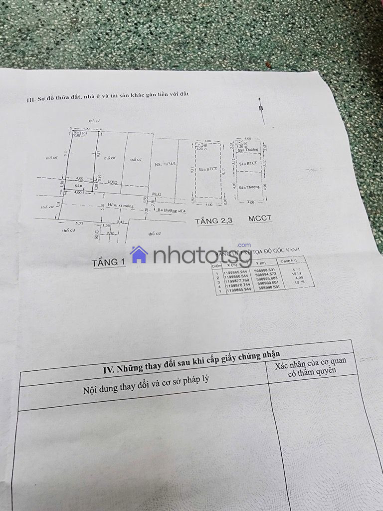 HẺM XE TẢI - SÁT MẶT TIỀN -  NHÀ MỚI ĐẸP - SỔ VUÔNG VỨC ( ĐÃ BÁN)