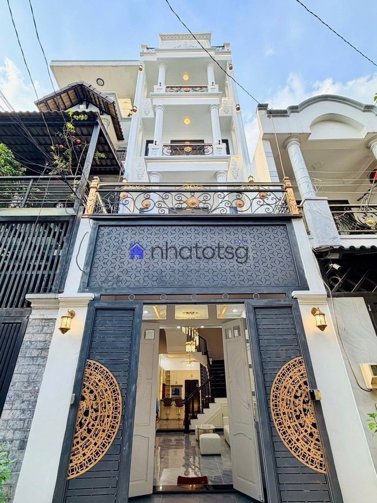 NHÀ 4 TẦNG MỚI ĐẸP - HXH - SỔ ĐẸP VUÔNG VỨC