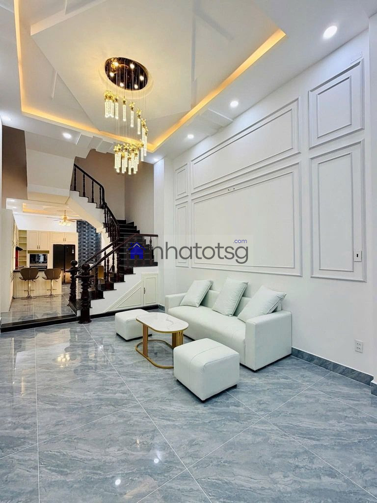 NHÀ 4 TẦNG MỚI ĐẸP - HXH - SỔ ĐẸP VUÔNG VỨC