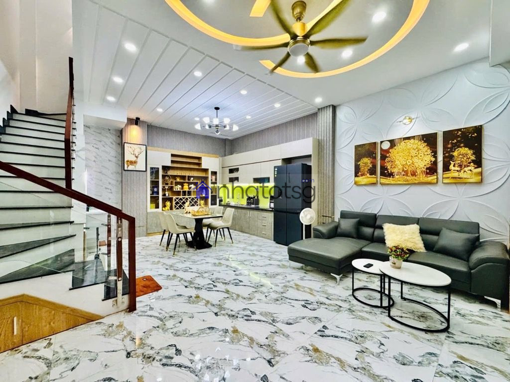 KHU CAO TẦNG - TẶNG FULL NỘI THẤT. NGANG HƠN 5M CỰC ĐẸP. KHÔNG QH - KO LỘ GIỚI - HẺM XE HƠI  - KHU DÂN TRÍ