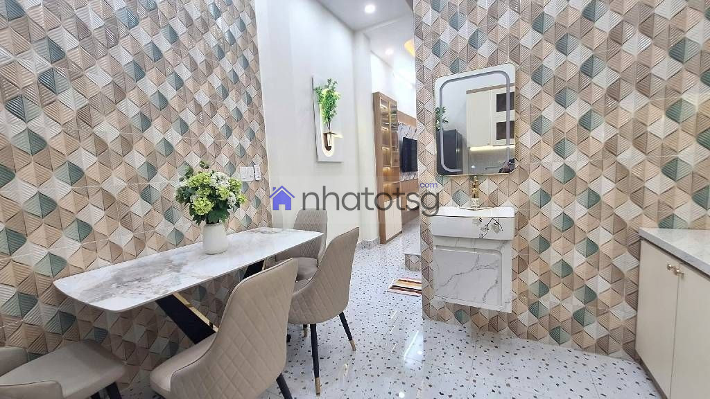 NHÀ XÂY MỚI, 4 TẦNG FULL NỘI THẤT.