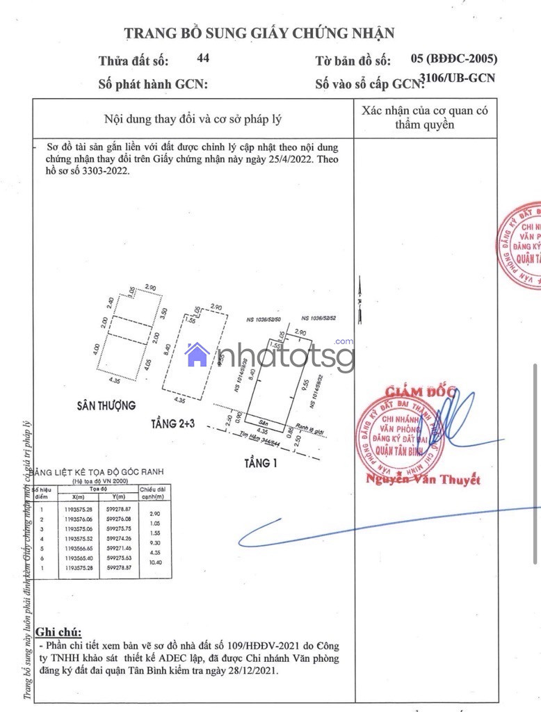 GIÁP QUẬN 10 NGAY KHU SÂN BAY. HẺM THÔNG - 4 TẦNG BTCT.