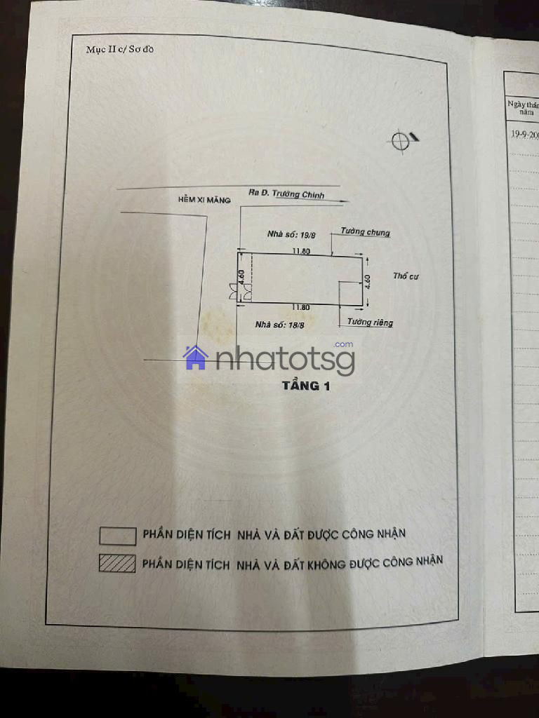 TRUNG TÂM PHƯỜNG TÂN BÌNH - SÁT NHÀ GA T3 CHỈ. GIÁ TỐT ĐẦU TƯ.