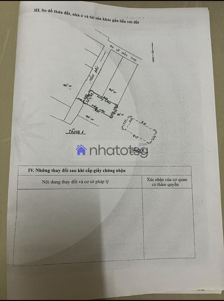 GẦN CÔNG VIÊN LÀNG HOA, QUANG TRUNG. CÁCH MẶT TIỀN HẺM XE TẢI 15M.