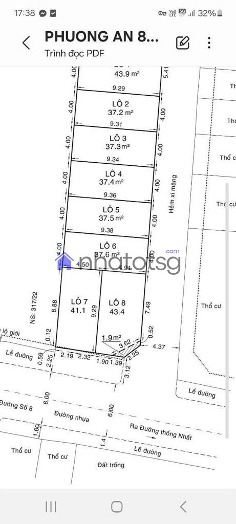 BÁN 3 LÔ ĐẤT (4,5,6). HẺM XE HƠI- ĐẤT VUÔNG VỨC.