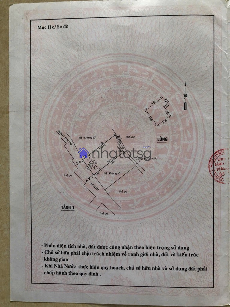 NHÀ CẤP 4, CÓ GÁC LỬNG. ĐANG CHO THUÊ – TIỆN CẢI TẠO HOẶC XÂY MỚI.