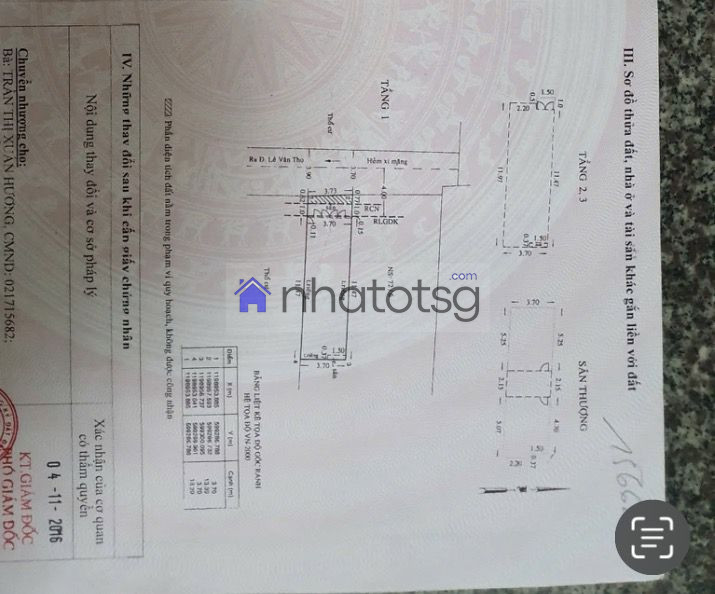 NHÀ 4 LẦU BTCT - HẺM XE HƠI